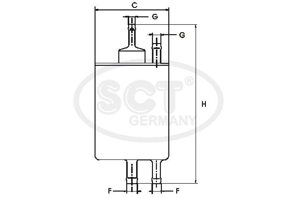 SCT GERMANY Топливный фильтр ST 6083